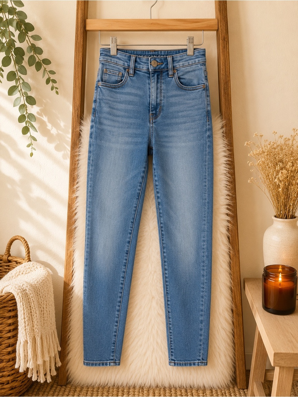 American Eagle Outfitters Light Blue Skinny Jeans
